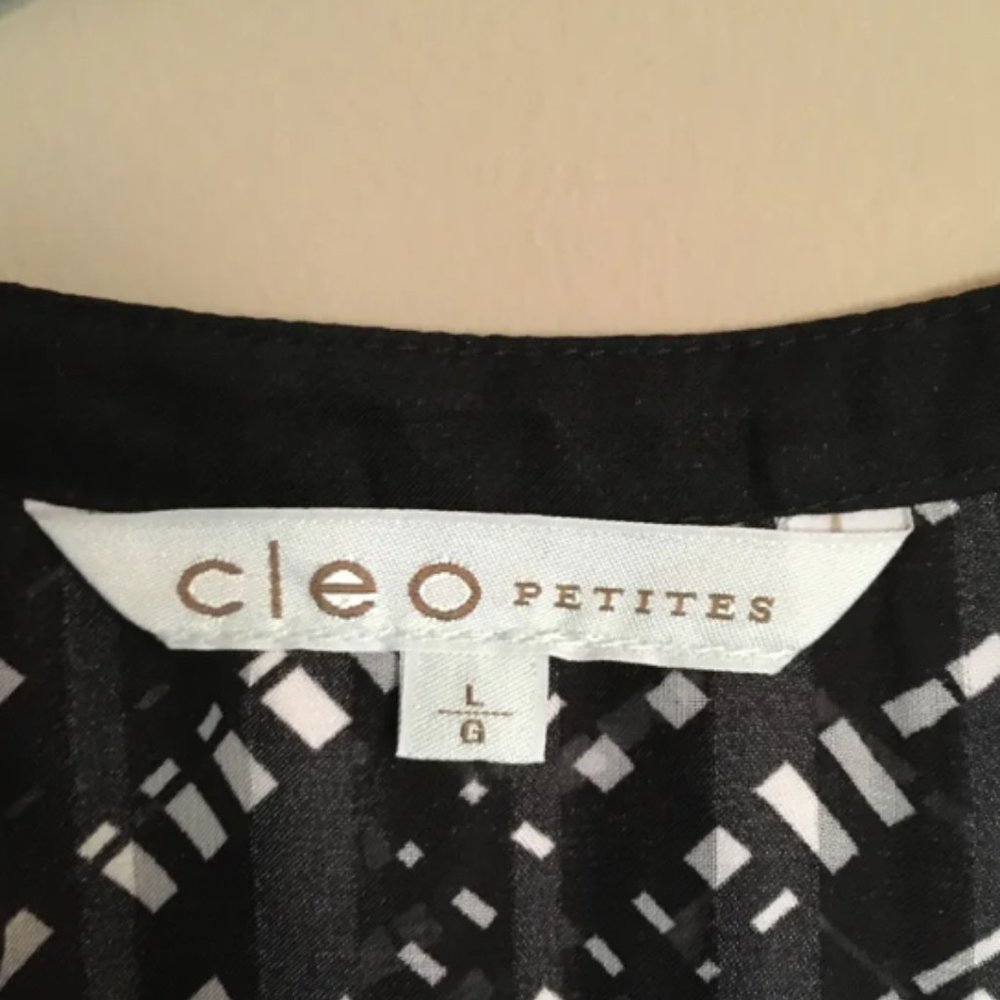 Abstract Print Sleeveless Blouse - Large Petite - Picture 5 of 8